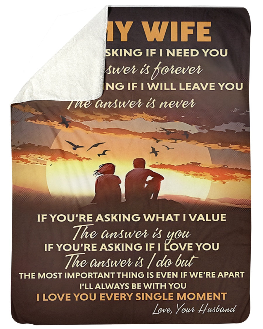 BLANKET FOR WIFE FROM HUSBAND – COMFORT & WARMTH GIFT