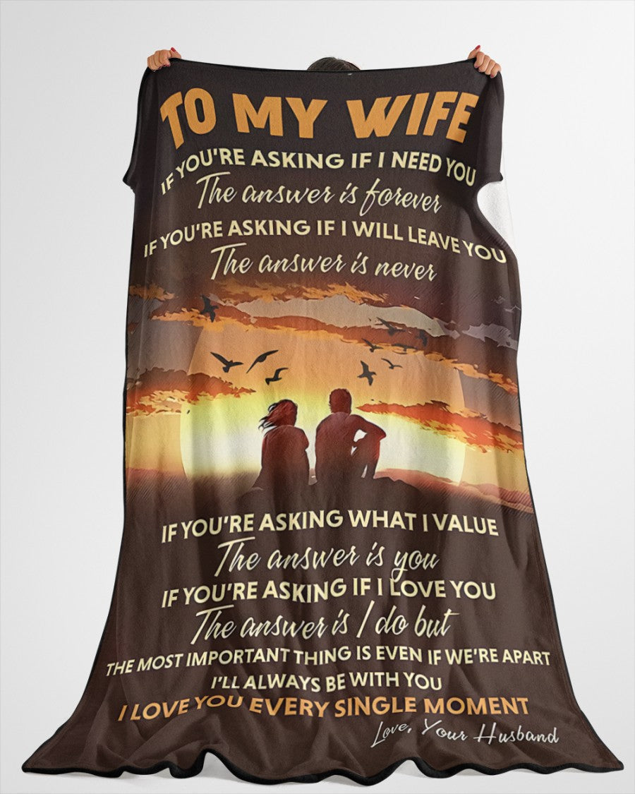 BLANKET FOR WIFE FROM HUSBAND – COMFORT & WARMTH GIFT