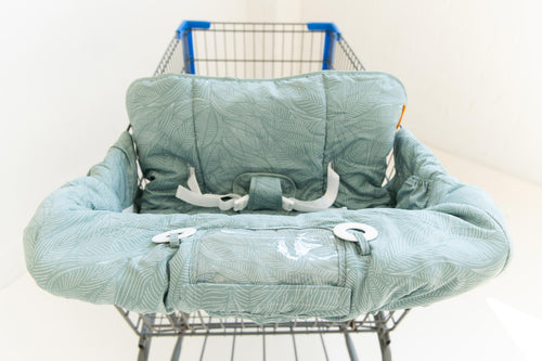 Baby Shopping Cart Cover | Sage Leaves